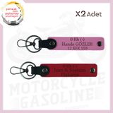MiaWiki Motorsiklet Kullanıcılarına Özel Anahtarlık, Standart, MH-KAN-MT-4481x2, Kırmızı-Pembe, üniseks-yetişkin