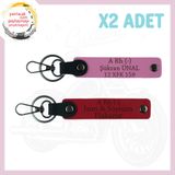 MiaWiki Motorsiklet Kullanıcılarına Özel Anahtarlık, Standart, MH-KAN-MT-4881x2, Kırmızı-Pembe, üniseks-yetişkin