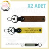 MiaWiki Motorsiklet Tutkunlarına Özel İsim Plaka Kan Grubu Anahtarlık, Standart, MH-KAN-MT-6462x2, Açık Kahve-Sarı-gri, üniseks-yetişkin