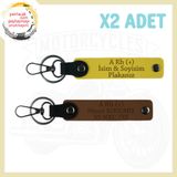 MiaWiki Motorsiklet Tutkununa Özel Tasarım Anahtarlık, Standart, MH-KAN-MT-4220x2, Açık Kahve-Sarı, üniseks-yetişkin