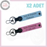 MiaWiki Motosiklet 2'li Anahtarlık Mavi-Pembe, Standart, MH-KAN-MT-4084x2, Mavi-Pembe, üniseks-yetişkin
