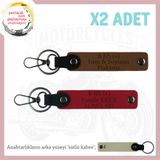 MiaWiki Motosiklet Anahtarlığı İsim Plaka Kan Grubu, Standart, MH-KAN-MT-7444x2, Açık Kahve-Kırmzı-sütlü kahve, üniseks-yetişkin