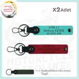 MiaWiki Motosiklet Anahtarlık İsim Plaka Kan Grubu, Standart, MH-KAN-MT-10833x2, Kırmızı-Turkuaz-yeşil, üniseks-yetişkin