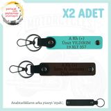 MiaWiki Motosiklet Anahtarlık İsim Plaka Kan Grubu, Standart, MH-KAN-MT-5621x2, Koyu Kahve-Turkuaz-siyah, üniseks-yetişkin