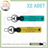 MiaWiki Motosiklet Anahtarlık İsim Plaka Kan Grubu, Standart, MH-KAN-MT-5660x2, Koyu Turkuaz-Sarı-sütlü kahve, üniseks-yetişkin
