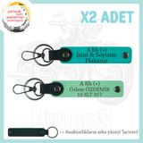MiaWiki Motosiklet Anahtarlık İsim Plaka Kan Grubu, Standart, MH-KAN-MT-6322x2, Yeşil-Koyu Turkuaz-lacivert, üniseks-yetişkin