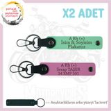 MiaWiki Motosiklet Anahtarlık İsim Plaka Kan Grubu, Standart, MH-KAN-MT-6328x2, Yeşil-Pembe-lacivert, üniseks-yetişkin