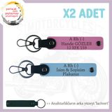 MiaWiki Motosiklet Anahtarlık İsim Plaka Kan Grubu, Standart, MH-KAN-MT-6558x2, Gök Mavi-Pembe-lacivert, üniseks-yetişkin