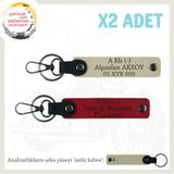 MiaWiki Motosiklet Anahtarlık İsim Plaka Kan Grubu, Standart, MH-KAN-MT-6826x2, Kırmızı-Sütlü Kahve-sütlü kahve, üniseks-yetişkin
