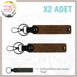 MiaWiki Motosiklet Anahtarlık İsim Plaka Kan Grubu, Standart, MH-KAN-MT-7484x2, Açık Kahve-yeşil, üniseks-yetişkin
