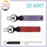MiaWiki Motosiklet Anahtarlık İsim Plaka Kan Grubu, Standart, MH-KAN-MT-7971x2, Nar Çiçeği-Mor Menekşe-yeşil, üniseks-yetişkin