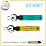 MiaWiki Motosiklet Anahtarlık İsim Plaka Kan Grubu, Standart, MH-KAN-MT-9660x2, Koyu Turkuaz-Sarı-sütlü kahve, üniseks-yetişkin