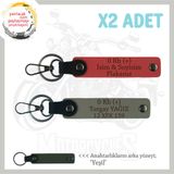 MiaWiki Motosiklet Anahtarlık İsim Plaka Kan Grubu, Standart, MH-KAN-MT-9960x2, Nar Çiçeği-Kül Gri-yeşil, üniseks-yetişkin