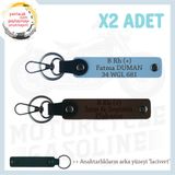 MiaWiki Motosiklet Anahtarlık İsim Plaka Kan Grubu, Tek Ebat, MH-KAN-MT-7592x2, Koyu Kahve-Gök Mavi-lacivert, üniseks-yetişkin