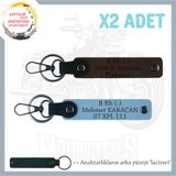 MiaWiki Motosiklet Anahtarlık İsim Plaka Kan Grubu, Tek Ebat, MH-KAN-MT-8592x2, Koyu Kahve-Gök Mavi-lacivert, üniseks-yetişkin