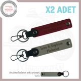 MiaWiki Motosiklet Anahtarlık İsim Plaka Yazılı x2, Standart, MH-KAN-MT-11650x2, Kül Gri-Bordo-gri, üniseks-yetişkin