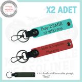 MiaWiki Motosiklet Anahtarlık İsim Plaka Yazılı x2, Tek Ebat, MH-KAN-MT-11998x2, Nar Çiçeği-Turkuaz-yeşil, üniseks-yetişkin