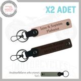 MiaWiki Motosiklet Anahtarlık Kişiselleştirilebilir, Standart, MH-KAN-MT-12226x2, Yavruağzı-Koyu Kahve-gri, üniseks-yetişkin