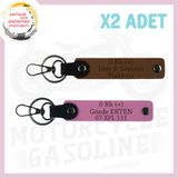 MiaWiki Motosiklet Aşıkları İçin İsim Plaka Anahtarlık, Standart, MH-KAN-MT-4618x2, Açık Kahve-Pembe, üniseks-yetişkin