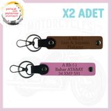 MiaWiki Motosiklet Aşıkları İçin İsim Plaka Anahtarlık, Standart, MH-KAN-MT-4818x2, Açık Kahve-Pembe, üniseks-yetişkin