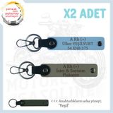 MiaWiki Motosiklet Aşıkları İçin İsim Plaka Anahtarlık, Standart, MH-KAN-MT-5710x2, Kül Gri-Gök Mavi-yeşil, üniseks-yetişkin