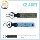 MiaWiki Motosiklet Aşıkları İçin İsim Plaka Anahtarlık, Standart, MH-KAN-MT-6710x2, Kül Gri-Gök Mavi-yeşil, üniseks-yetişkin