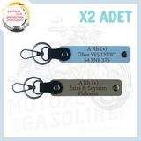 MiaWiki Motosiklet Aşıklarına İsim Plaka Anahtarlık, Standart, MH-KAN-MT-4263x2, Kül Gri-Gök Mavi, üniseks-yetişkin