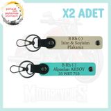 MiaWiki Motosiklet Aşıklarına Özel Anahtarlık, Standart, MH-KAN-MT-5157x2, Sütlü Kahve-Turkuaz, üniseks-yetişkin