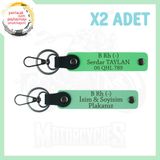 MiaWiki Motosiklet Aşıklarına Özel Anahtarlık, Standart, MH-KAN-MT-5181x2, Yeşil-Fıstık Yeşil, üniseks-yetişkin