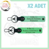 MiaWiki Motosiklet Aşıklarına Özel Anahtarlık, Standart, MH-KAN-MT-5381x2, Yeşil-Fıstık Yeşil, üniseks-yetişkin