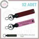 MiaWiki Motosiklet Aşıklarına Özel İsim Plaka Anahtarlık, Standart, MH-KAN-MT-12024x2, Pembe-Bordo-yeşil, üniseks-yetişkin