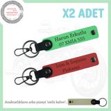 MiaWiki Motosiklet Deri Anahtarlık Takımı, Standart, MH-KAN-MT-11938x2, Nar Çiçeği-Fıstık Yeşil-sütlü kahve, üniseks-yetişkin
