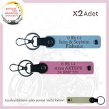 MiaWiki Motosiklet Hız Tutkunları İsim Plaka Anahtarlık, Standart, MH-KAN-MT-10560x2, Gök Mavi-Pembe-sütlü kahve, üniseks-yetişkin
