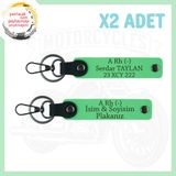 MiaWiki Motosiklet İsim Plaka Kan Grubu Anahtarlık, Standart, MH-KAN-MT-4833x2, Fıstık Yeşil, üniseks-yetişkin