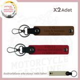 MiaWiki Motosiklet Kan Grubu Anahtarlık, Standart, MH-KAN-MT-10444x2, Açık Kahve-Kırmzı-sütlü kahve, üniseks-yetişkin