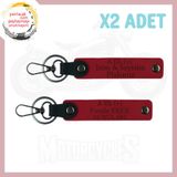 MiaWiki Motosiklet Maceracılarına Acil Durum Anahtarlığı, Standart, MH-KAN-MT-4287x2, Kırmızı, üniseks-yetişkin