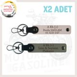 MiaWiki Motosiklet Maceracılarına Anahtarlık 2'li Set, Standart, MH-KAN-MT-4269x2, Kül Gri-Pudra, üniseks-yetişkin