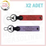 MiaWiki Motosiklet Maceracılarına İsim Plaka Anahtarlık, Standart, MH-KAN-MT-4321x2, Nar Çiçeği-Mor Menekşe, üniseks-yetişkin