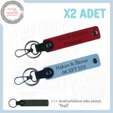 MiaWiki Motosiklet Plaka & İsimli 2'li Anahtarlık, Standart, MH-KAN-MT-11750x2, Kırmızı-Gök Mavi-yeşil, üniseks-yetişkin