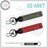 MiaWiki Motosiklet Plaka ve İsimle Kişiselleştirilebilir Anahtarlık, Standart, MH-KAN-MT-11956x2, Nar Çiçeği-Kül Gri-gri, üniseks-yetişkin