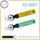 MiaWiki Motosiklet Plaka ve İsimli Anahtarlık Seti, Standart, MH-KAN-MT-12338x2, Yeşil-Sarı-lacivert, üniseks-yetişkin