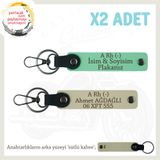 MiaWiki Motosiklet Plaka ve Kan Grubu Anahtarlık Seti, Standart, MH-KAN-MT-7346x2, Yeşil-Sütlü Kahve-sütlü kahve, üniseks-yetişkin
