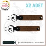 MiaWiki Motosiklet Severler İsim Plaka Kan Grubu Anahtarlık, Standart, MH-KAN-MT-6446x2, Açık Kahve-lacivert, üniseks-yetişkin