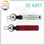 MiaWiki Motosiklet Severlere Acil Durum Anahtarlığı, Standart, MH-KAN-MT-4275x2, Kırmızı-Beyaz, üniseks-yetişkin