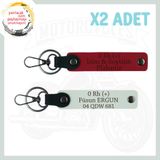 MiaWiki Motosiklet Severlere Acil Durum Anahtarlığı, Standart, MH-KAN-MT-4675x2, Kırmızı-Beyaz, üniseks-yetişkin