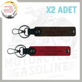 MiaWiki Motosiklet Severlere Acil Durum Anahtarlığı, Standart, MH-KAN-MT-5075x2, Kırmızı-Beyaz, üniseks-yetişkin