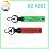 MiaWiki Motosiklet Severlere Acil Durum Anahtarlık, Standart, MH-KAN-MT-4315x2, Nar Çiçeği-Fıstık Yeşil, üniseks-yetişkin