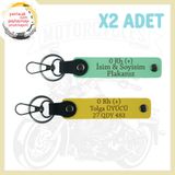 MiaWiki Motosiklet Severlere Özel Anahtarlık, Standart, MH-KAN-MT-4787x2, Yeşil-Sarı, üniseks-yetişkin