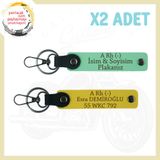 MiaWiki Motosiklet Severlere Özel Anahtarlık, Standart, MH-KAN-MT-4987x2, Yeşil-Sarı, üniseks-yetişkin