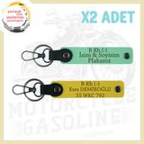 MiaWiki Motosiklet Severlere Özel Anahtarlık, Standart, MH-KAN-MT-5187x2, Yeşil-Sarı, üniseks-yetişkin